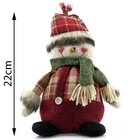 Decoração Dupla Natal Papai Noel E Boneco De Neve