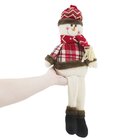 Decoração Dupla Natal Papai Noel E Boneco De Neve Pernas Mole