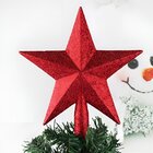Decoração Enfeite De Natal Estrela Natalina Vermelho 20cm