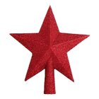 Decoração Enfeite De Natal Estrela Natalina Vermelho 20cm