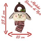 Decoração Enfeite Natal Boneco Neve Marrom Árvore De Natal 38