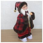 Decoração Enfeite Natal Musical Movimento Papai Noel Com Led