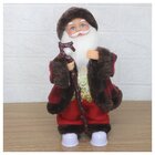 Decoração Enfeite Natal Musical Movimento Papai Noel Com Led