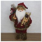 Decoração Enfeite Natal Papai Noel Com Trenó Em Resina 30cm