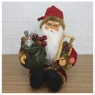 Decoração Enfeite Natal Papai Noel Sentado Com Movimento 21cm
