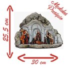 Decoração Enfeite Natal Resina Presépio 10 Led Natalino 30cm