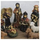 Decoração Enfeite Natal Resina Presépio 11 Peças Natalino 24cm
