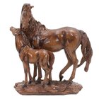Decoração Escultura Estátua Cavalo Família Ornamento Estatuet