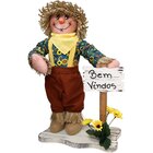 Decoração Espantalhos De Festa Junina Caipira Com Placa 50cm