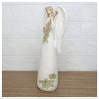 Decoração Estatueta Natalina Anjo Em Resina 28cm