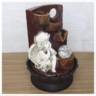 Decoração Fonte De Água Anjo Cascata 3 Quedas Luz De Led Bivo