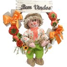 Decoração Guirlanda Festa Junina Caipira Com Abobora De 50cm