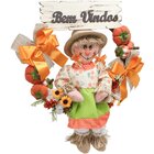 Decoração Guirlanda Festa Junina Caipira Com Abobora De 50cm