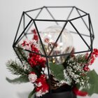 Decoração Lamparina Natal Enfeite Iluminado Natalino 21cm