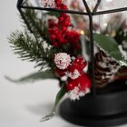 Decoração Lamparina Natal Enfeite Iluminado Natalino 21cm