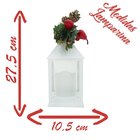 Decoração Lamparina Natal Enfeite Iluminado Natalino 27,5cm