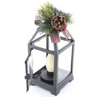 Decoração Lamparina Natal Enfeite Iluminado Natalino 31cm