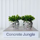 Decoração Livro Enfeite Sala Estante E Dupla Vaso Prateado