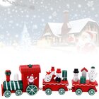 Decoração Locomotiva Trem De Natal Papai Noel Madeira 24cm