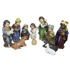 Decoração Natal Enfeite Presépio Baby Natalino Resina 11 Peças