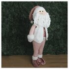 Decoração Natal Papai Noel Rosa Natalino 62cm