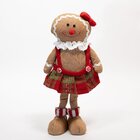 Decoração Natalina Dupla Bonecos Natal Biscoito Ginger 30cm