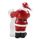 Decoração Papai Noel Natal Boneco Em Borracha 30cm