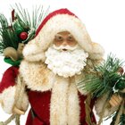Decoração Papai Noel Tradicional Vintage Colecionável 30cm