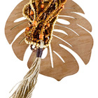 Decoração Para Mesa/  Colar De Mesa Grande - Maria - Marrom