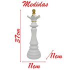 Decoração Peças De Xadrez Rei E Rainha Escultura Grande Estát