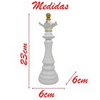 Decoração Peças De Xadrez Rei Rainha E Cavalo Escultura Média