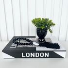 Decoração Quarto Livro Fake + Vaso Taça + Enfeite Colar