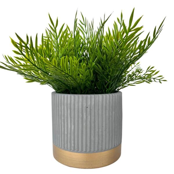 Decoração Rústica Sala Vaso Cachepot De Cimento Trabalhado