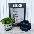 Decoração Sala Livro Caixa + Vaso Mosaico + Escultura Nó