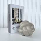 Decoração Sala Livro Caixa Fake + Escultura Nó Moderna