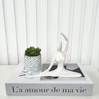 Decoração Sala Livro Fake + Mini Vaso + Enfeite Mulher