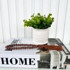 Decoração Sala Livro Fake + Vaso Bolinha + Colar Decor