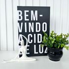 Decoração Sala Livro Fake + Vaso Decor + Enfeite Mulher