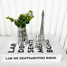 Decoração Sala Livro Fake + Vaso Folha + Enfeite Torre