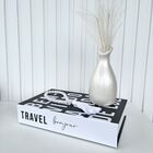 Decoração Sala Livro Fake + Vaso Garrafa + Enfeite Colar