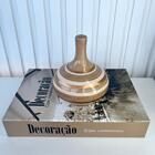 Decoração Sala Livro Fake + Vaso Garrafa Aladim Listrado