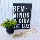 Decoração Sala Livro Fake + Vaso Preto + Colar Artesanal