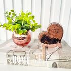 Decoração Sala Livro Fake + Vaso Rose Gold + Enfeite Coração