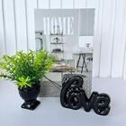 Decoração Sala Livro Fake + Vaso Taça + Enfeite Palavra Love