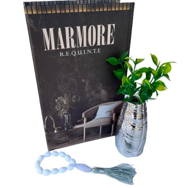 Decoração Sala Quarto Livro + Vaso Folha + Colar Japamala