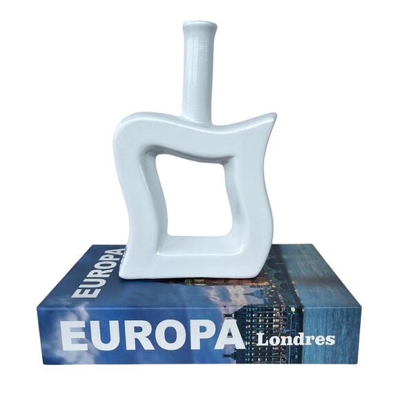 Decoração Sala Quarto Livro Caixa Fake + Vaso Quadrado Decor