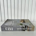 Decoração Sala Quarto Livro Caixa Fake Casa Cinza Moderno