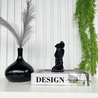 Decoração Sala Quarto Livro Fake + Vaso Bola + Escultura