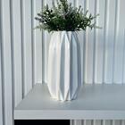 Decoração Sala Quarto Vaso Branco Decor + Arranjo Flor