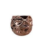 Decoração Sala Quarto Vaso Cachepot Rosê Para Suculenta